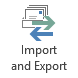 Import and Export button