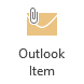 Outlook Item button