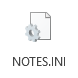 NOTES.INI button