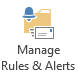Manage Rules and Alerts button