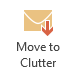 Move to Clutter button