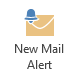 Customize actions of the New Mail Notification toast