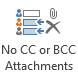 No CC or BCC Attachments button