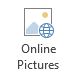 Online Pictures button