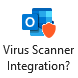 Virus Scanner Integration button