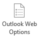 Outlook Web Options button