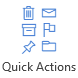 Quick Actions button