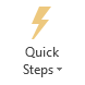 Quickly open folders via Quick Steps