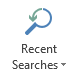 Recent Searches button