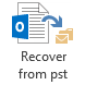 Recover folder or message from pst