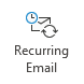Recurring Email button