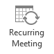 Recurring Meeting button