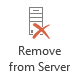 Remove from Server button