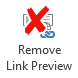 Remove Link Preview button