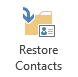 Restore Contacts button