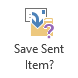 Save Sent Item? button