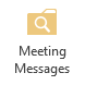 Meeting Messages Search Folder button
