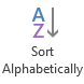 Sort Alphabetically button