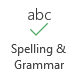 Spelling & Grammar button