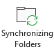 Synchronizing Folders button