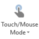 Touch/Mouse Mode button