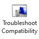 Troubleshoot Compatibility button