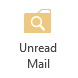 Unread Mail Search Folder button