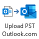 Upload PST to Outlook.com button