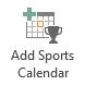 Add Sports Calendar button