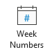 Week Numbers button