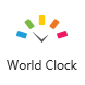 World Clock App button