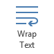 Wrap Text button