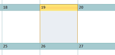 Highlighting Today in the Monthly Calendar of Outlook 2010