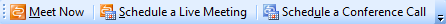 Conference add-in toolbar in Outlook 2007