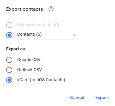 exporting outlook contact groups