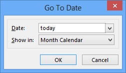 Go To Date - Today