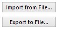 Junk E-mail - Import from File... | Export to File...