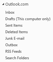Shorten the display name of an EAS (Outlook.com) account.