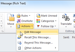 Attachments from Rich Text messages cannot be directly removed and need to be placed in Edit Mode first.