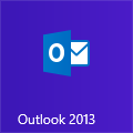 Outlook 2013 Tile on Windows 8
