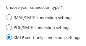 Outlook.com - Connected Accounts - Manual Configuration - SMTP send only
