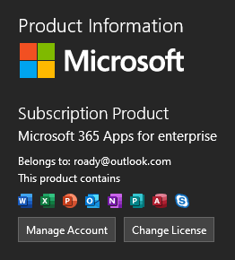 Product Information - Microsoft 365 Apps
