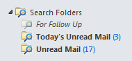 Search folders in Outlook