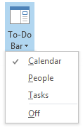 Enabling the To-Do Bar Calendar in Outlook 2013
