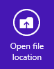 Windows 8 Start Screen - Right Click - Open file location